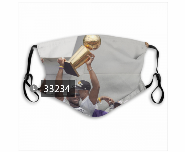 2021 NBA Los Angeles Lakers #24 kobe bryant 33234 Dust mask with filter->nba dust mask->Sports Accessory